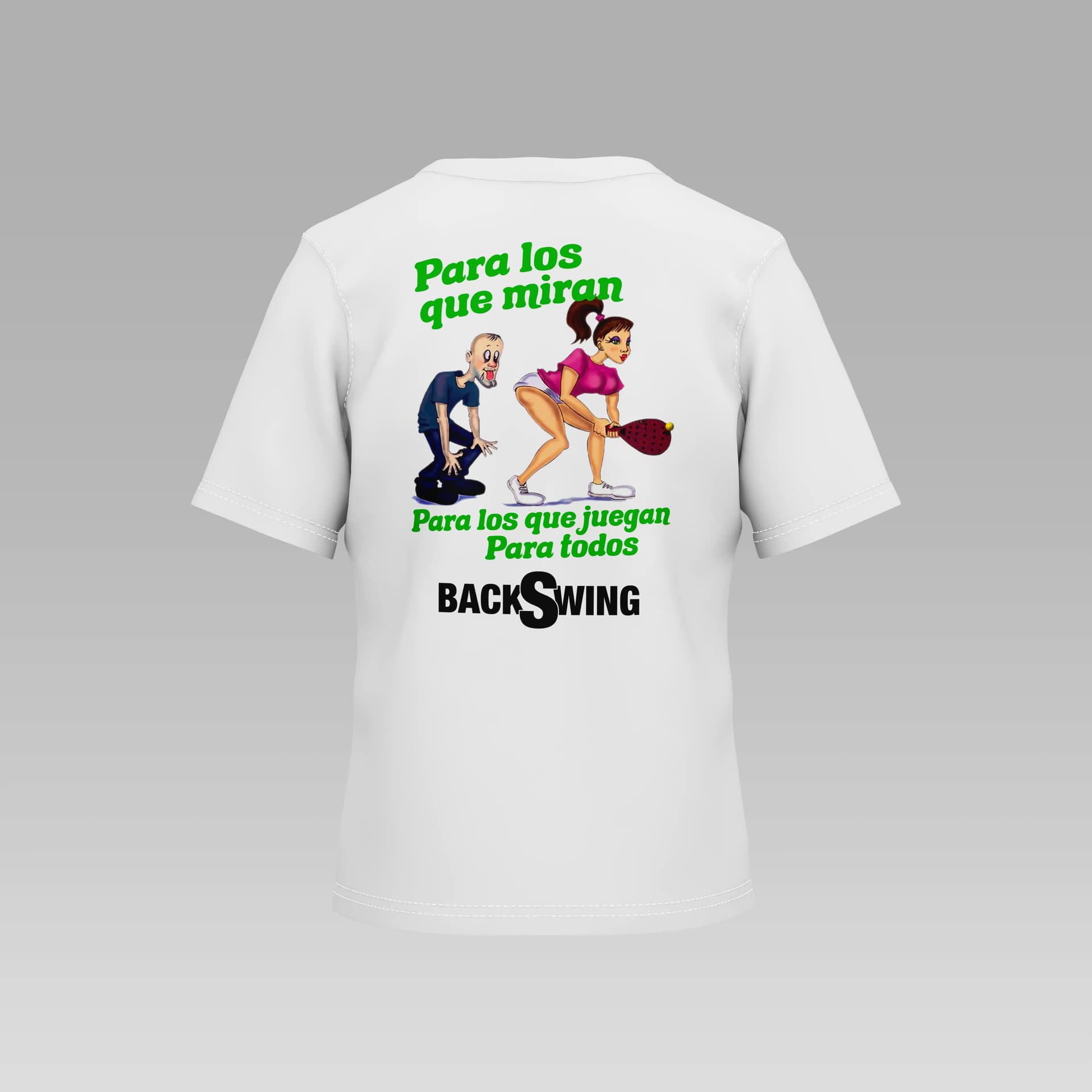 D4 - Para los que miran - Niño - Camiseta - FA - Para los que miran - Niño - Camiseta en color Blanco D4 - Para los que miran - Niño - Camiseta - FA - Para los que miran - Niño - Camiseta en color Blanco - Vista trasera