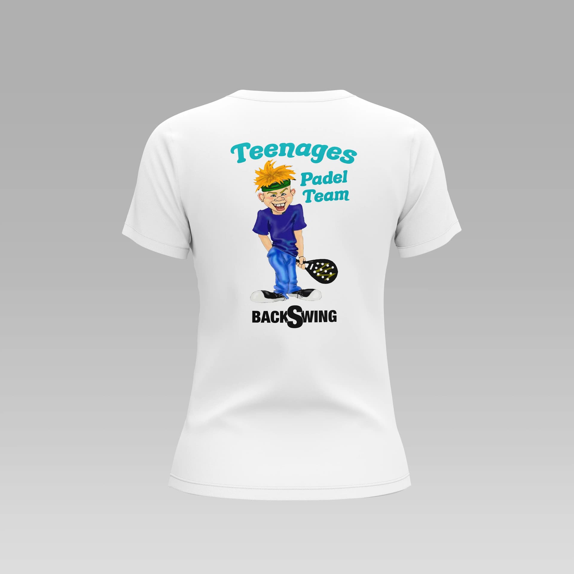 D5 - Teenages - M - Camiseta - FA - Teenages - M - Camiseta en color Blanco D5 - Teenages - M - Camiseta - FA - Teenages - M - Camiseta en color Blanco - Vista trasera